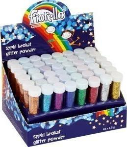 Glitter pluhur Fiorello Loose Glitter Color Mix, set 48 copë, shumëngjyrësh