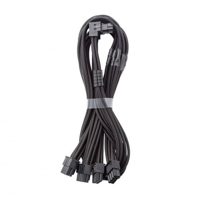 Kabllo lidhëse CableMod C-Series Pro, 16-pin në 4x 8-pin PCIe, 90°, e zezë