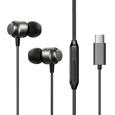 Kufje in-ear Joyroom JR-EC06, USB-C, me mikrofon, gri