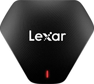 Lexues kartash Lexar Multi 3‑në‑1, USB 3.1 Type‑C, SD microSD CF, i zi
