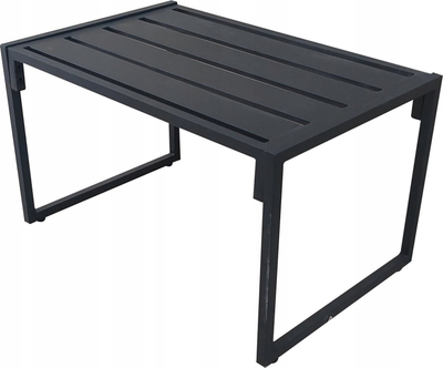 Set mobilje kopshti Mozos LOUNGE-SET, për 4 persona, me jastëkë, antracit