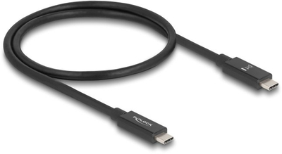 Kabllo USB Delock 81210, USB 4.0 Type C në Type C, 0.5m, 240W, e zezë