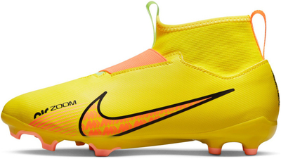 Фудбалски копачки за деца Nike Zoom Mercurial Superfly 9 Academy FG MG Lucent Pack, без врвки, жолти