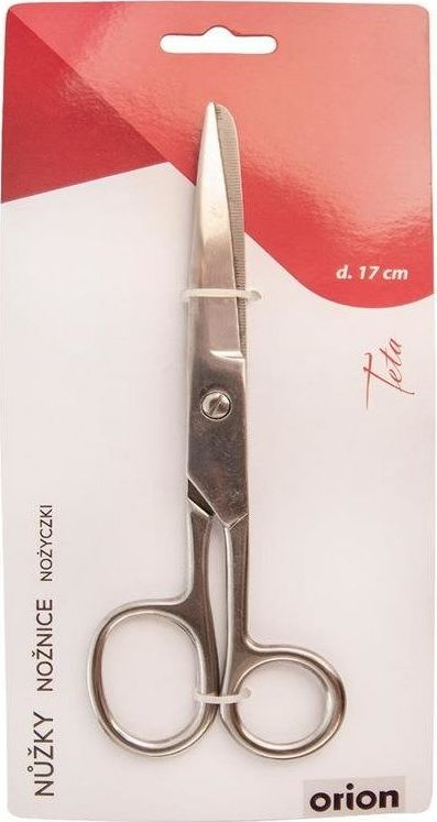 Gërshërë universale Orion, çelik inox, 17 cm, argjend