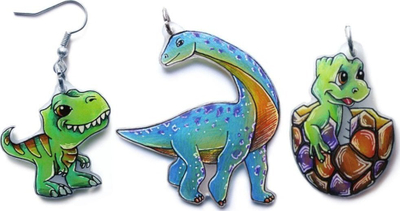 Set krijues Fun Factory Baking Dinosaurs, për gatim dhe dekorim, për fëmijë