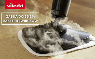 Vileda Steam Plus парна крпа, 1550W, 400ml, црна
