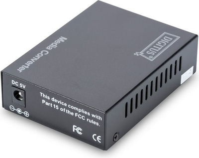Konvertues media Digitus DN-82021-1, Fast Ethernet 10/100Mbps, RJ45 me SC single mode