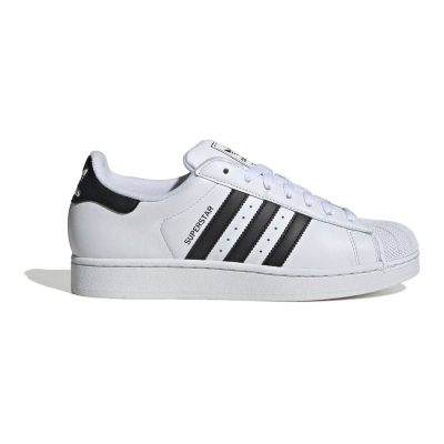 Atlete Adidas Originals Superstar II, lëkurë, taban gome, të bardha