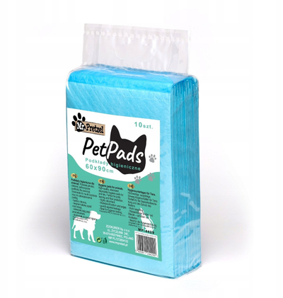 Pelenë trajnimi për qen Mr. Pretzel PetPads, 60x90 cm, 10 copë, blu