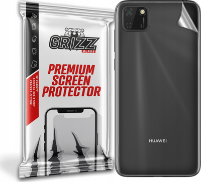 Folie mbrojtëse e pasme GrizzGlass për Huawei Y5p, mat, transparente