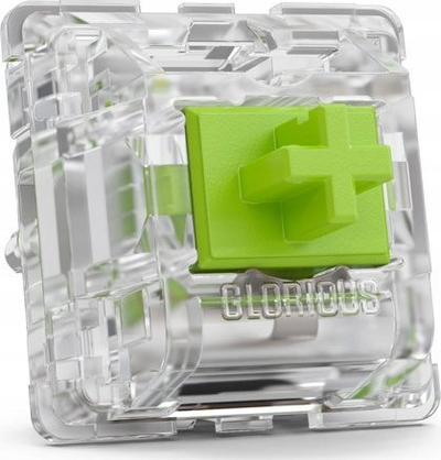 Switche mekanike Glorious Raptor Clicky, të parapërlyera, set 36 copë, transparente