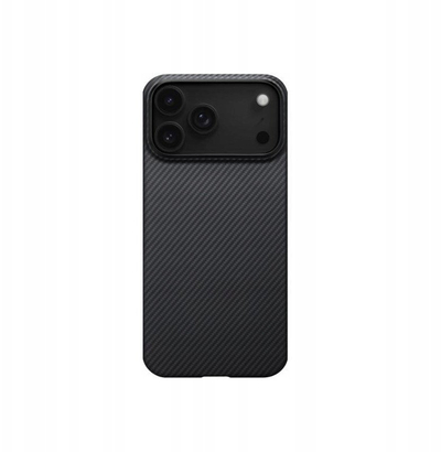 Mbulesë telefoni PITAKA Ultra Slim, për iPhone 17 Pro, aramid, e zezë gri