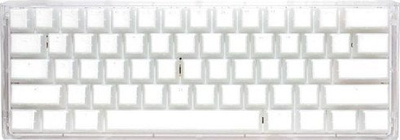 Tastierë gaming Ducky One 3 Aura White Mini, mekanike MX Silent Red, RGB, e bardhë transparente