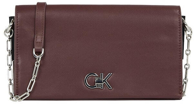 Çantë për femra Calvin Klein, e kuqe e errët