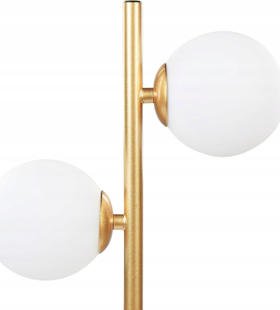 Lampë tavoline MEDINA metal, 46 cm, me 2 llampa, ngjyrë ari