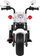 Motoçikletë elektrike për fëmijë Ramiz Chopper Night Bike, 6V, 4 km/h, e bardhë