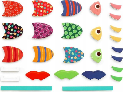 Lojë magnetike peshkimi Scratch Magnetic Game Fish, për kalamaj, shumëngjyrëshe