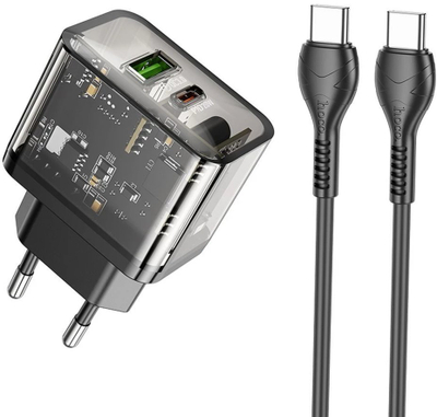 Karikues USB C Hoco N56, 20W, kabllo 1m, i zi