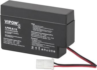 Bateri plumbi VIPOW LP0.8-12, 12V, 0.8Ah, e zezë