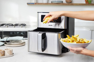 Frituer pa vaj Breville VDF131X, 9L, 1700W, ngjyrë e zezë/inoks