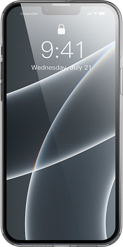 Mbrojtëse Baseus Simple Series për iPhone 13 Pro Max, transparente me të zezë