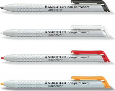 Marker Staedtler Lumocolor non permanent, majë e rrumbullakët, i kuq