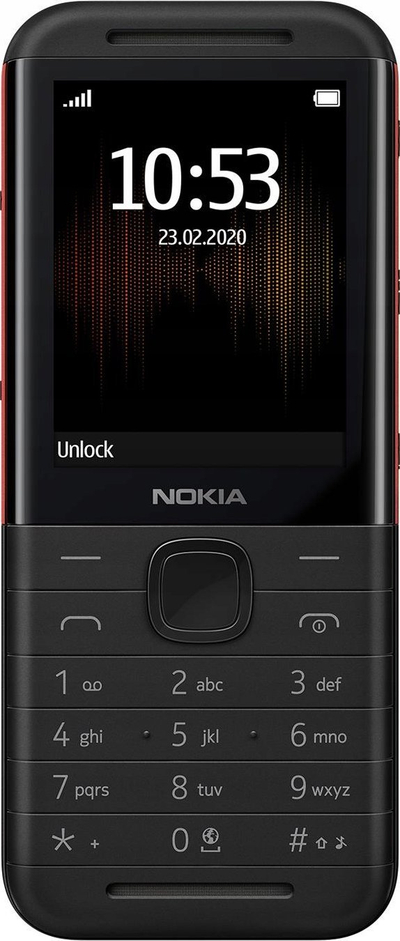 Telefoni Nokia 5310 2024, ekran 2.8", dual SIM, i zi me të kuqe