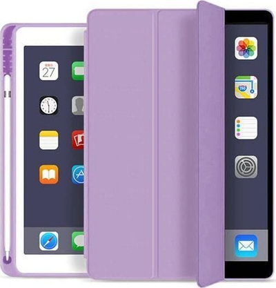Mbulesë tablet Tech-Protect SmartCase për iPad Air 4 2020 dhe iPad Air 5 2022, me vend për Apple Pencil, vjollcë