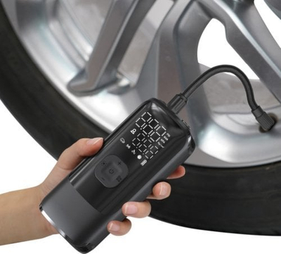Kompresor ajri portativ Energizer, 150 PSI, ekran digjital, dritë LED për emergjenca