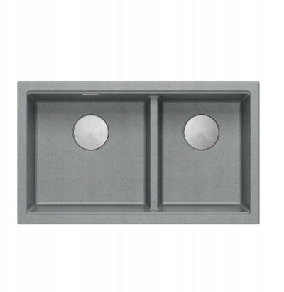 Lavaman kuzhine Quadron Logan 120, 2 vazo, 76x45x23.5cm, argjend