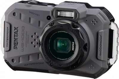 Aparat fotografik Pentax WG-1000, 16MP, zmadhim 4x, gri
