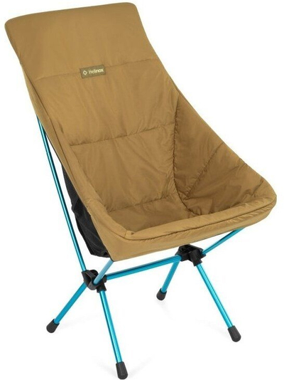 Mbulesë ngrohëse ulëse Helinox Chair One High-Back re Seat Warmer, për karrige kampingu, e zezë Coyote Tan