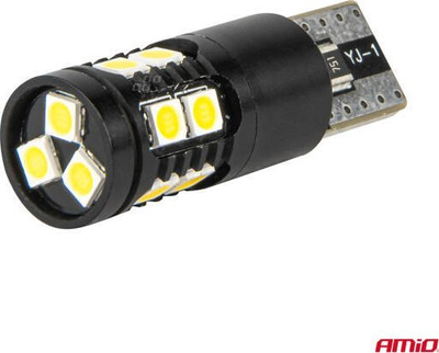 Llamba LED CANBUS AMiO 04259 T10 W5W, 13 SMD, 12V 24V, e bardhë