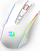 Mouse gaming Redragon M914W RGB NIX, me dhe pa kabllo, i bardh