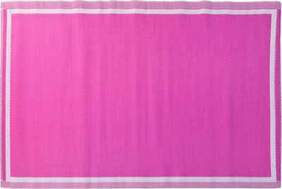 Tapet dere Homestyling Hello, fibra kokosi, 39 x 59 cm, rozë