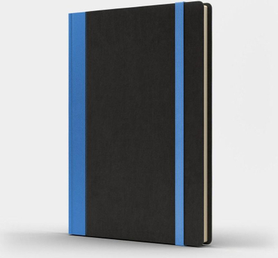 Fletore Like U Notebook A5 Pro M+, 240 faqe, me pika, e zezë me blu