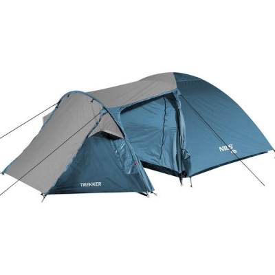 Çadër kampingu NILS CAMP Trekker NC6012, 4 veta, blu gri