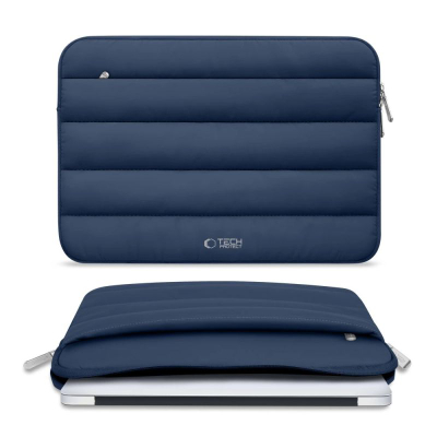 Këllëf laptopi Tech-Protect Fluffy, 15-16", me pelush brenda, blu navy
