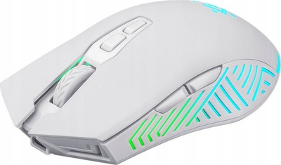 Maush gaming Defender PANDORA RF, wireless, 3200 DPI, i bardhë