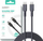 Kabllo USB Aukey CB-SCC101, USB-C në USB-C, 1 m, 100W, e zezë