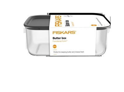 Kuti gjalpi Fiskars, hirtë/ transparente
