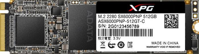 Disk ADATA XPG SX6000 Pro 512 GB M.2 2280 PCI-E x4 Gen3 NVMe SSD (ASX6000PNP-512GT-C)