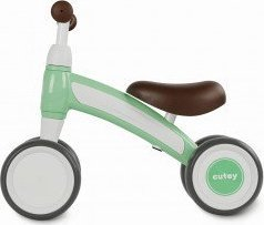 Biçikletë balancuese Qplay Cutey Retro, 4 rrota, për fëmijë 1 3 vjeç, jeshile