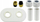 Set mbulues radiatorësh Double Rosette, CU 15x3/4, 50 mm, i bardhë