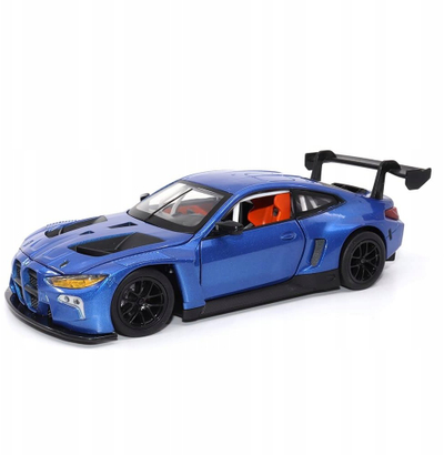 Maket makine Motor City Classics BMW M4 GT3, shkallë 1:24, die-cast, blu