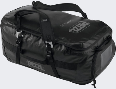 Çantë shpine Petzl Duffel 85L S045AA03, e fortë, e zezë