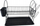 Mbajtëse enësh Krisberg KS-2510, 2 nivele, 50x23x33 cm, e zezë mat