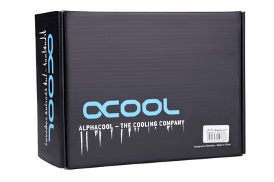 Rezervuar uji për PC Alphacool ES 2U DDC, POM, për kasa serverike 2U, i zi
