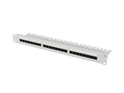 Panel patch Lanberg PP5-24, 24 porta, Cat.5e UTP, gri