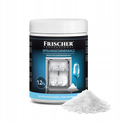 Kripë për enëlarëse Frischer Fresh Dishwasher Salt, 1.2 kg, kundër gëlqeres